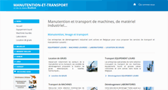 Desktop Screenshot of manutention-et-transport.be