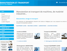 Tablet Screenshot of manutention-et-transport.be